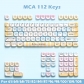 Seaside 104+8 / 16 / 41 MCA Profile Keycap Set Cherry MX PBT Dye-subbed for Mechanical Gaming Keyboard